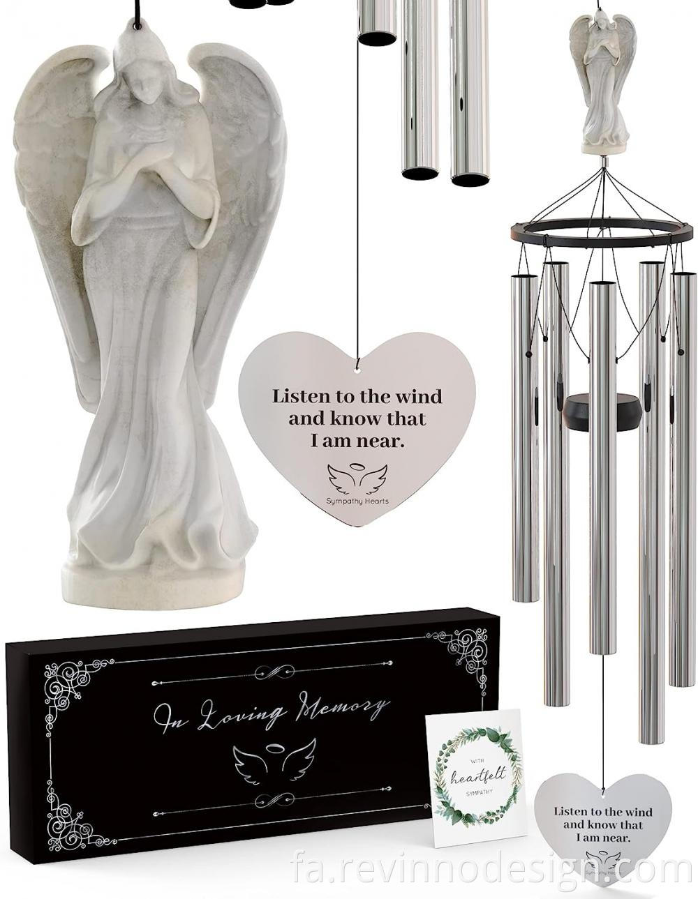 personalized angel wind chimes